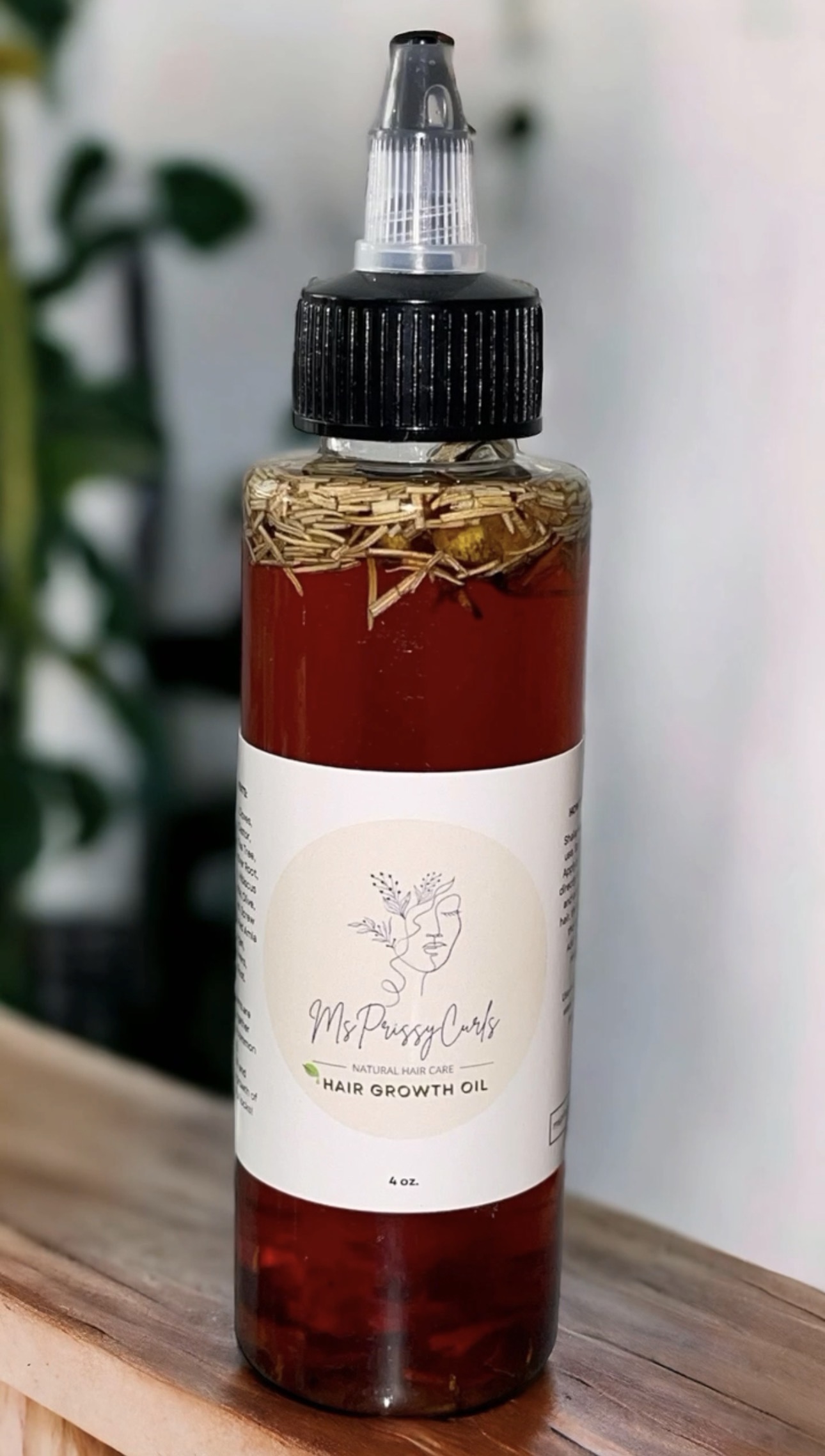 MsPrissyCurls Natural Hair Growth Oil 4 oz